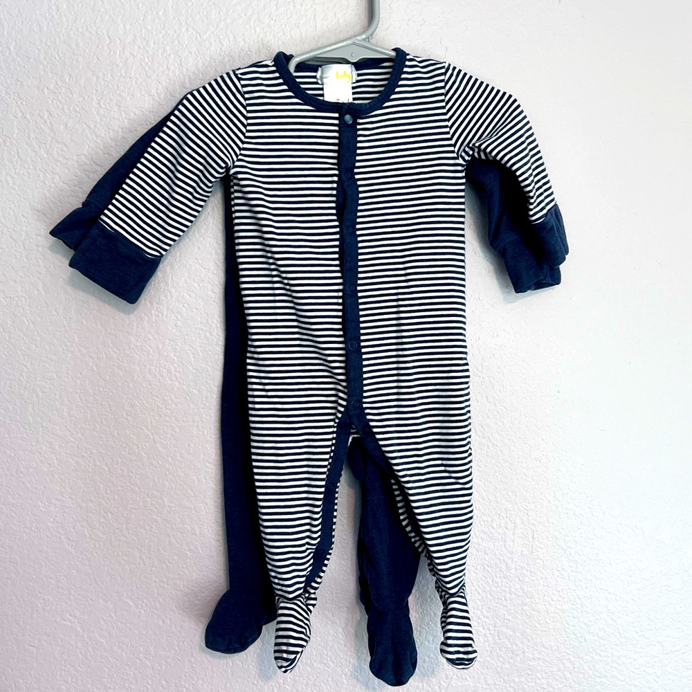 Bloomie’s Baby Two Zipper Navy Footies